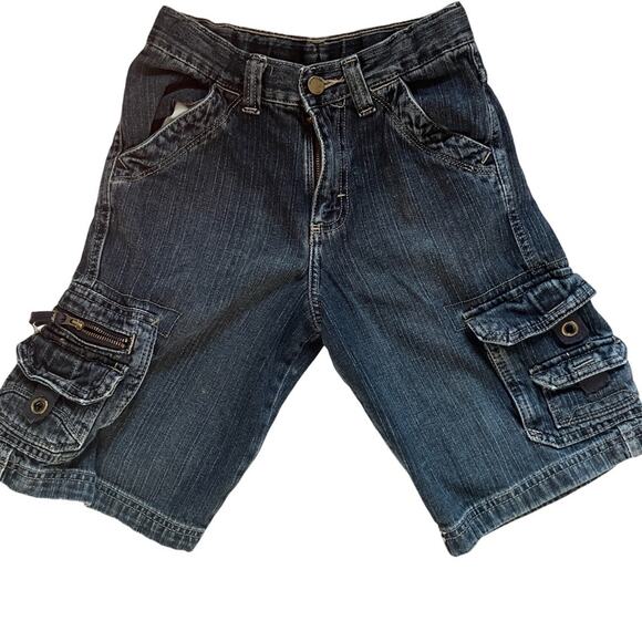 Wrangler Blue Cargo Shorts Kids 10 reg - Picture 1 of 6